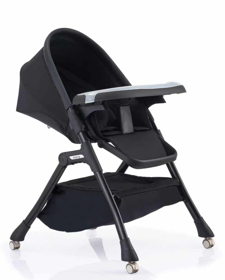كرسي الطعام Kidilo 009 High Chair  – Black