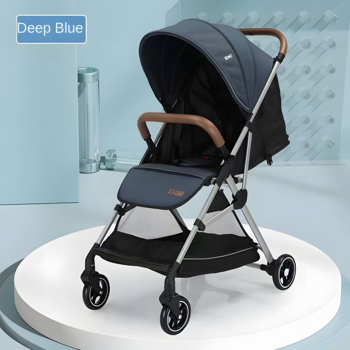 Ninos bowo stroller Dark Blue – نينوز بو أزرق غامق