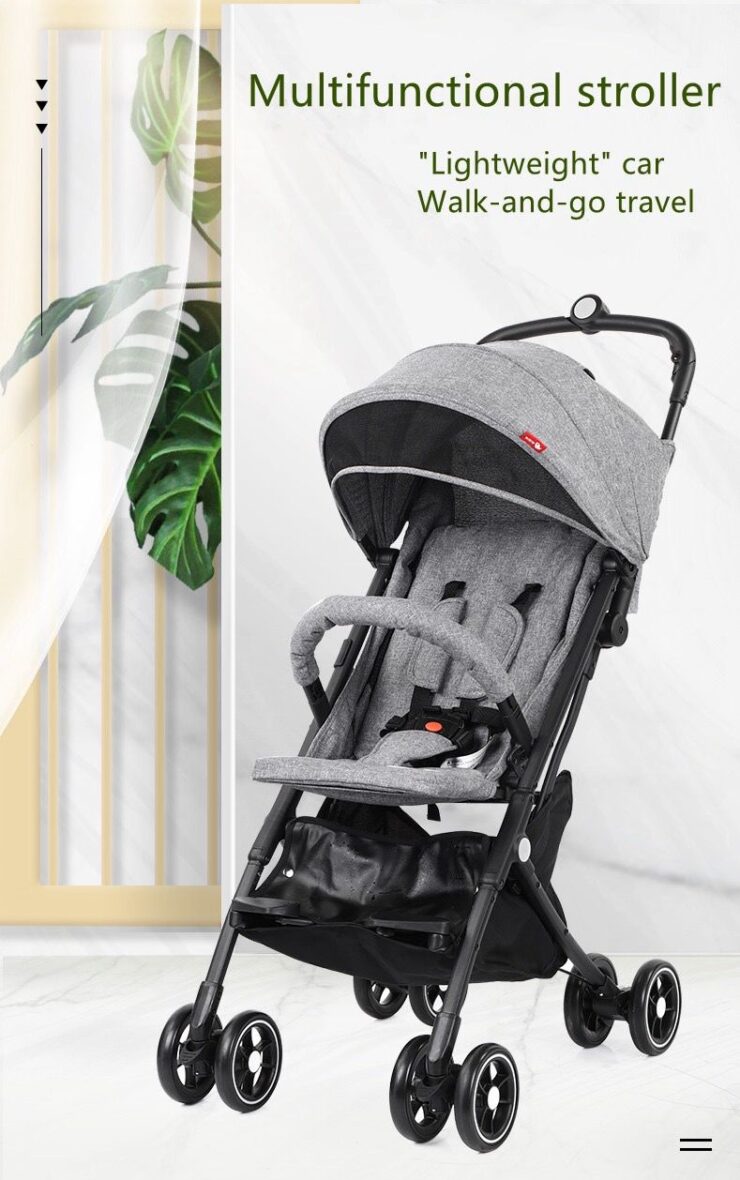 Ninos Compact Stroller  – عربة الأطفال نينوز كومباكت رمادي