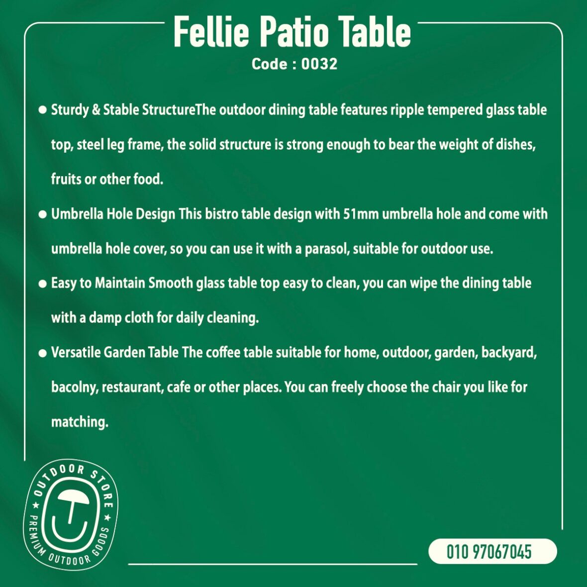 Fellie Patio Table data 9